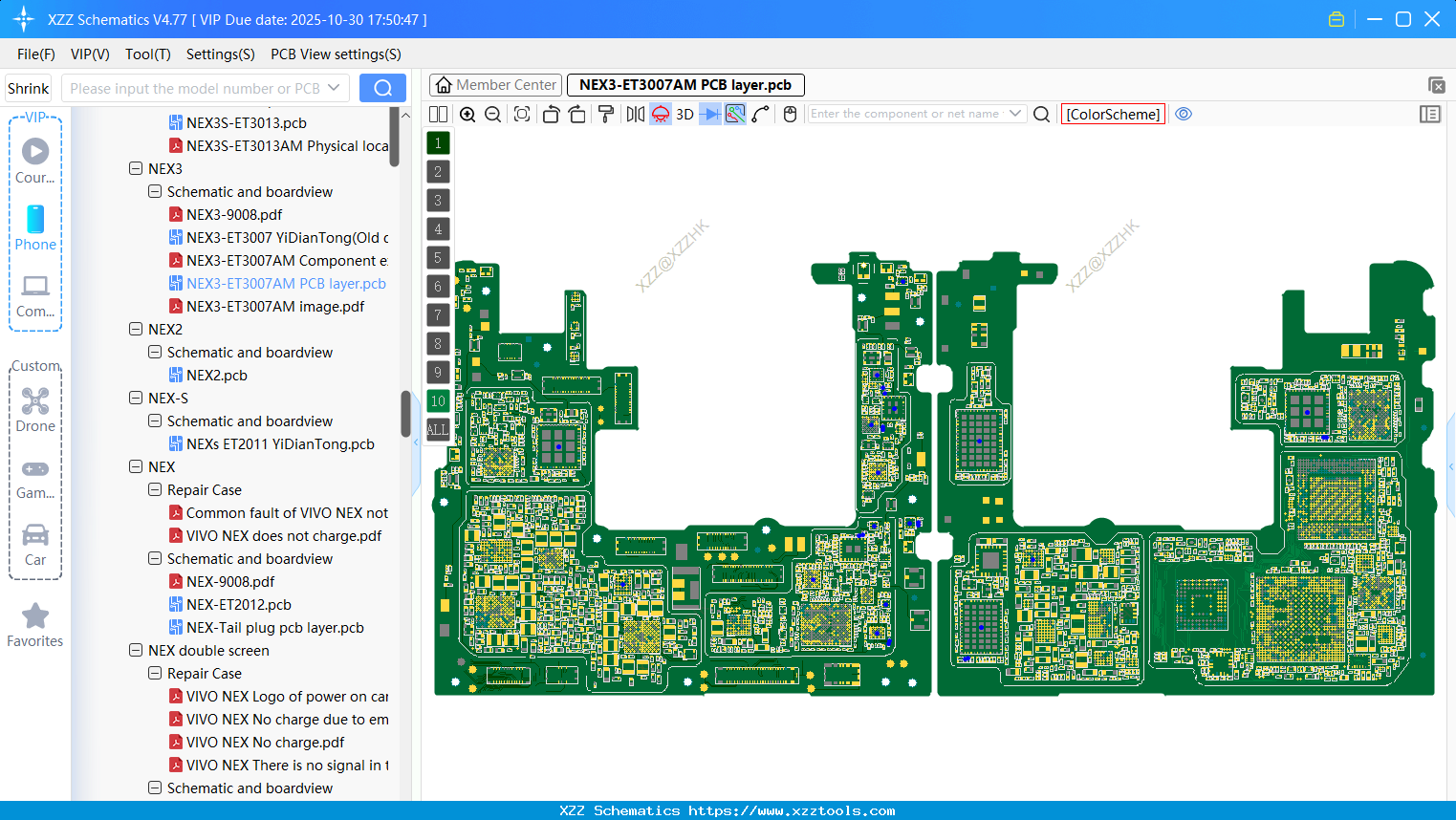 VIVO NEX3-ET3007AM PCB Layer